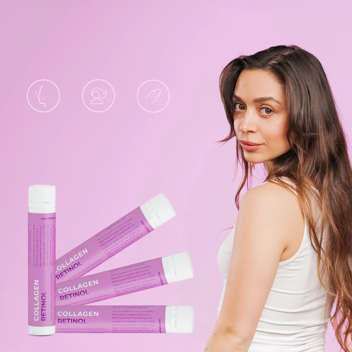Colagen retinol 20 shots supliment premium cu colagen marin pentru frumusete 1200x1200 1