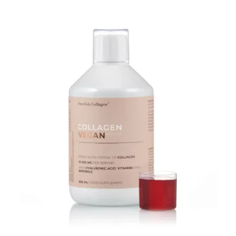 Colagen vegan lichid cu 10. 000 mg + acid hialuronic + biotină + msm + zinc + siliciu + seleniu + vitamine – 500 ml